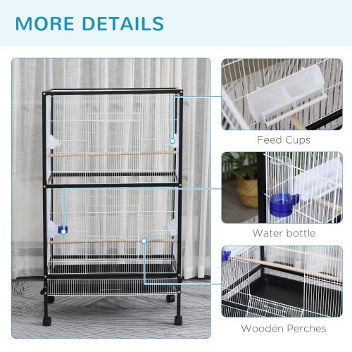Crystal  Bird Cage And Accessories