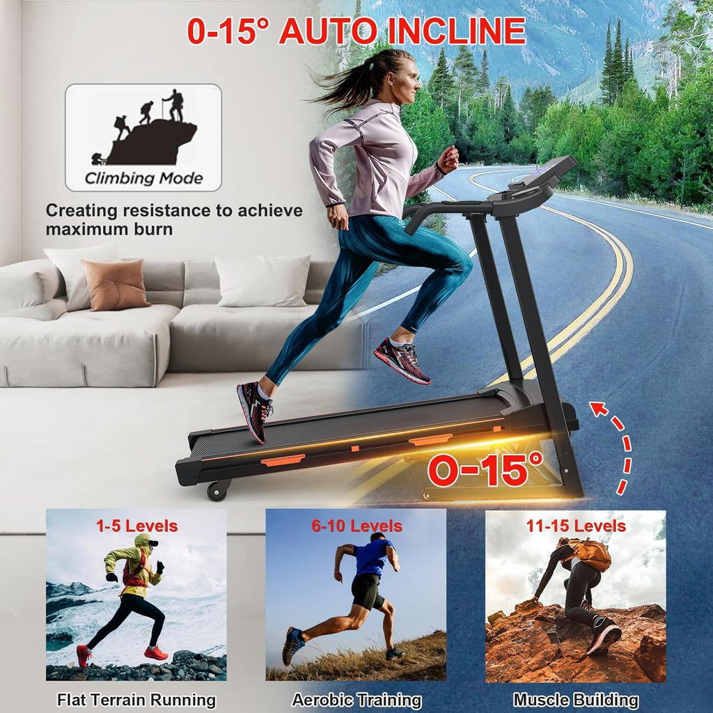 Crystal  Automatic Tilt Treadmill
