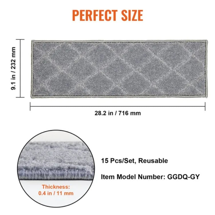 Crystal  Indoor Stair Runner Anti Slip