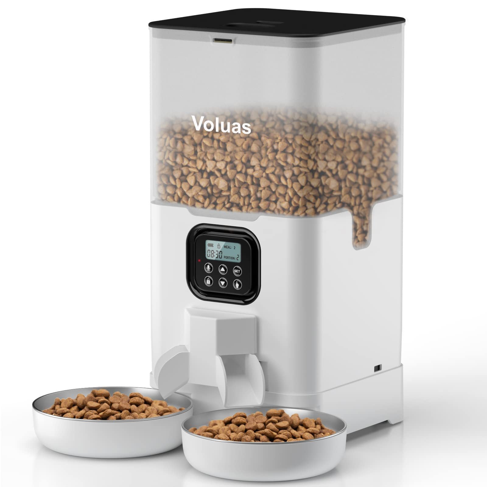 Crystal Pet Intelligent Automatic Double Meal Feeder