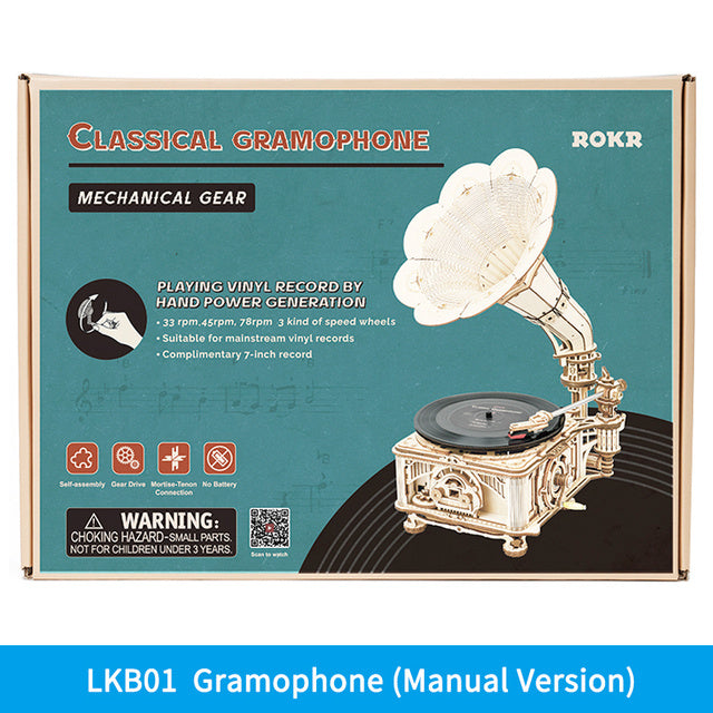 Crystal Gramophone Wooden Puzzle