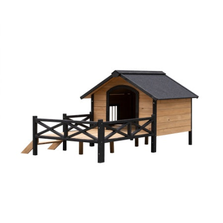 Crystal  Cabin House Style Wooden Dog Kennel