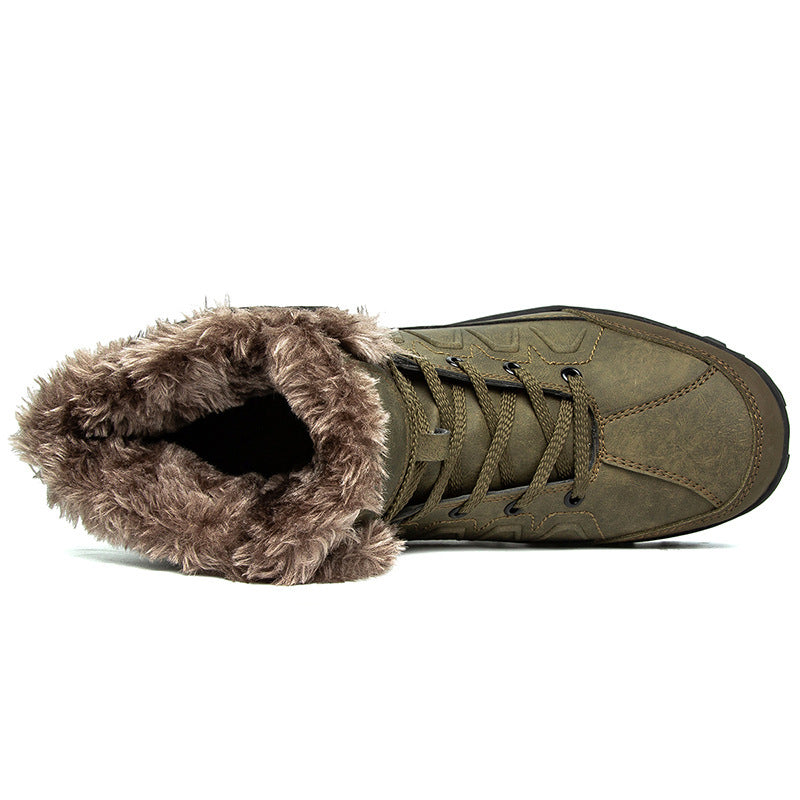 Crystal Men's Plus Size Warm  Shoes