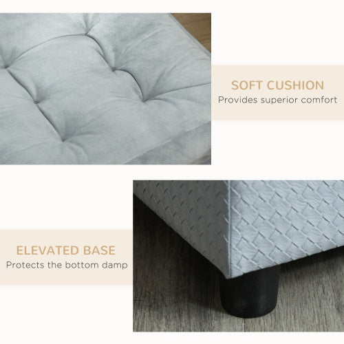 Crystal Luxury Small Dog Bed With Hidden Storage