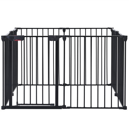 Crystal Safety Gate 8 Panels Play Yard