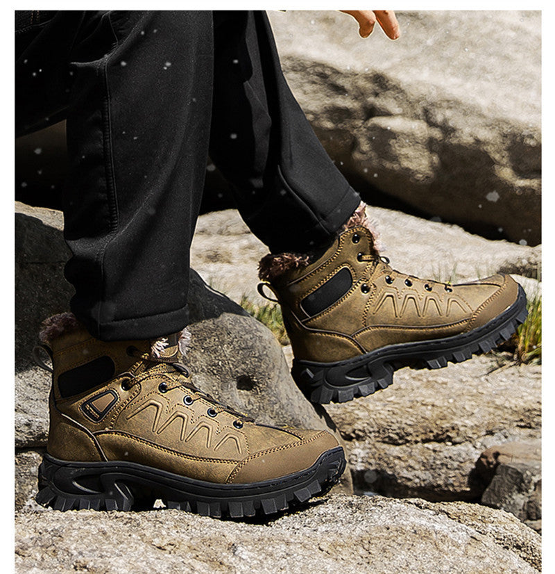 Crystal Men's Plus Size Warm  Shoes