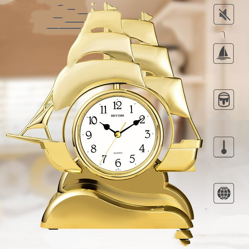 Crystal Sailboat Modeling Desk Clock