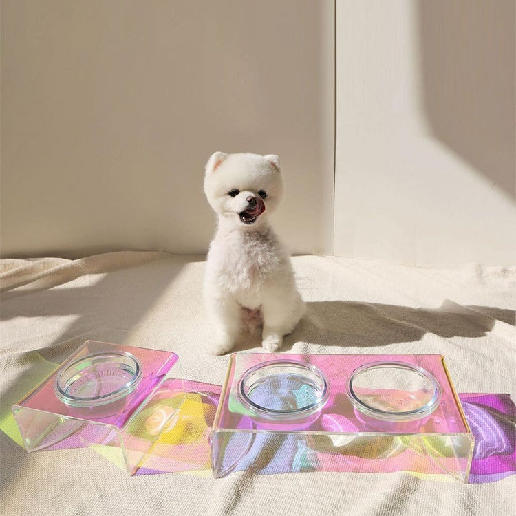 Crystal Food Basin Small Dog