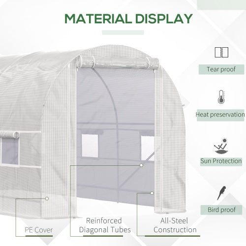 Crystal  Walk-In Tunnel Greenhouse
