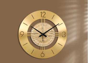 Crystal Clock With Elegant Pendulum