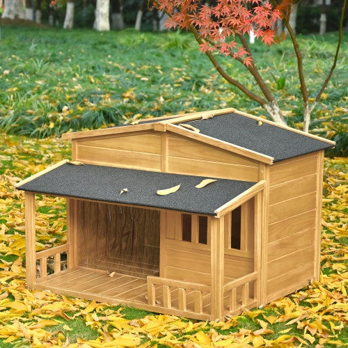 Crystal  Pet Kennel With Porch