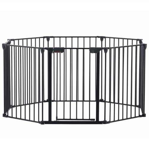 Crystal Safety Gate 8 Panels Play Yard
