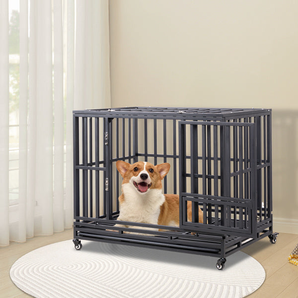 Crystal Square Tube Dog Cage