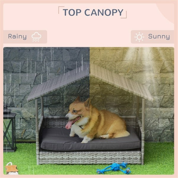Dog Bed & Rattan Pet Sofa