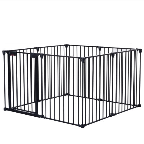 Crystal Safety Gate 8 Panels Play Yard