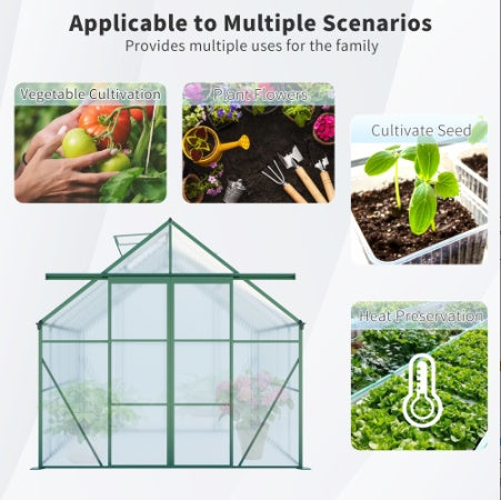 Crystal  Walk-in Greenhouses For Outdoor Backyard In All Season