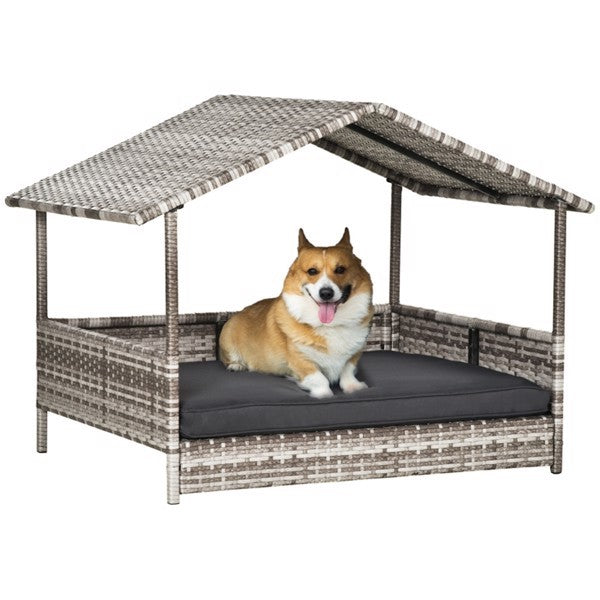 Dog Bed & Rattan Pet Sofa