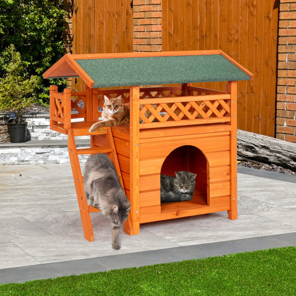 Crystal  Green Asphalt Roof, Cat House