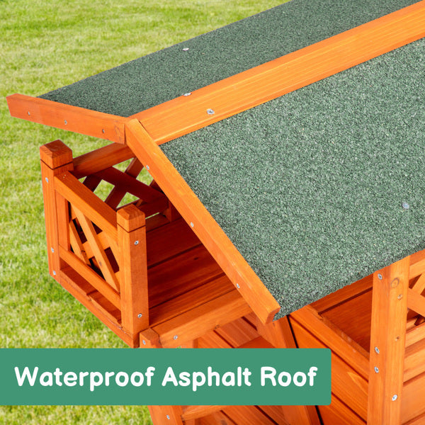 Crystal  Green Asphalt Roof, Cat House