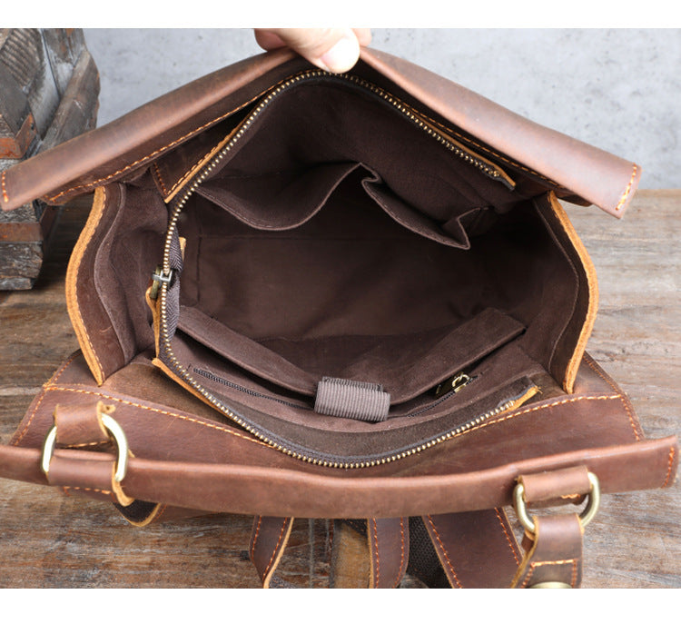 Crystal School Bag (Leather Retro Men)