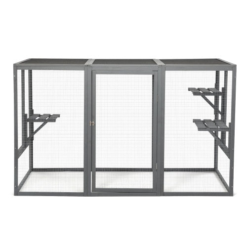 Crystal  Cat Cage With Waterproof Roof