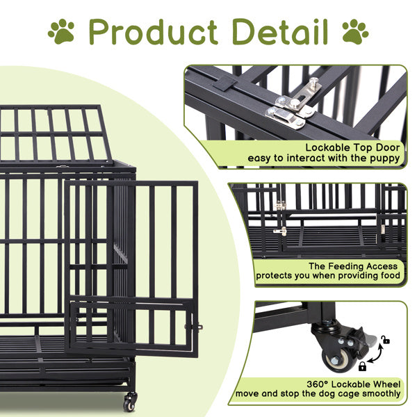 Crystal Square Tube Dog Cage